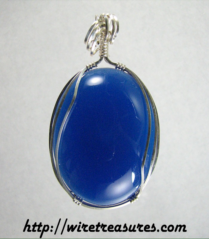 Blue Chalcedony Pendant