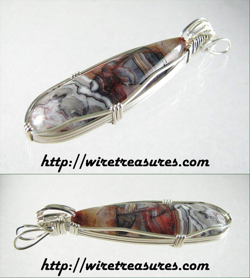 Lace Agate Pendant