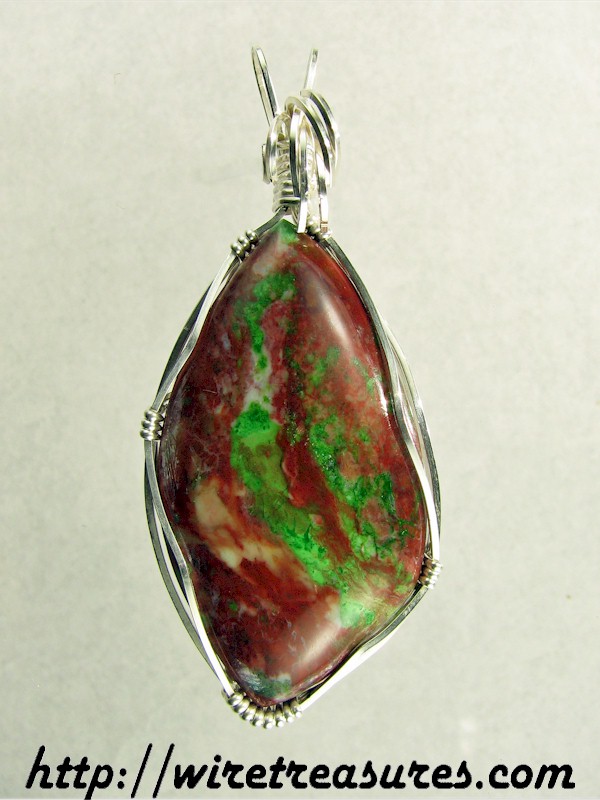 Parrot Wing Jasper Pendant