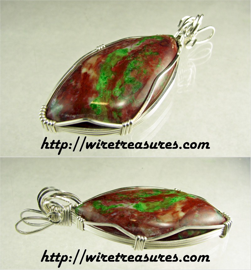 Parrot Wing Jasper Pendant