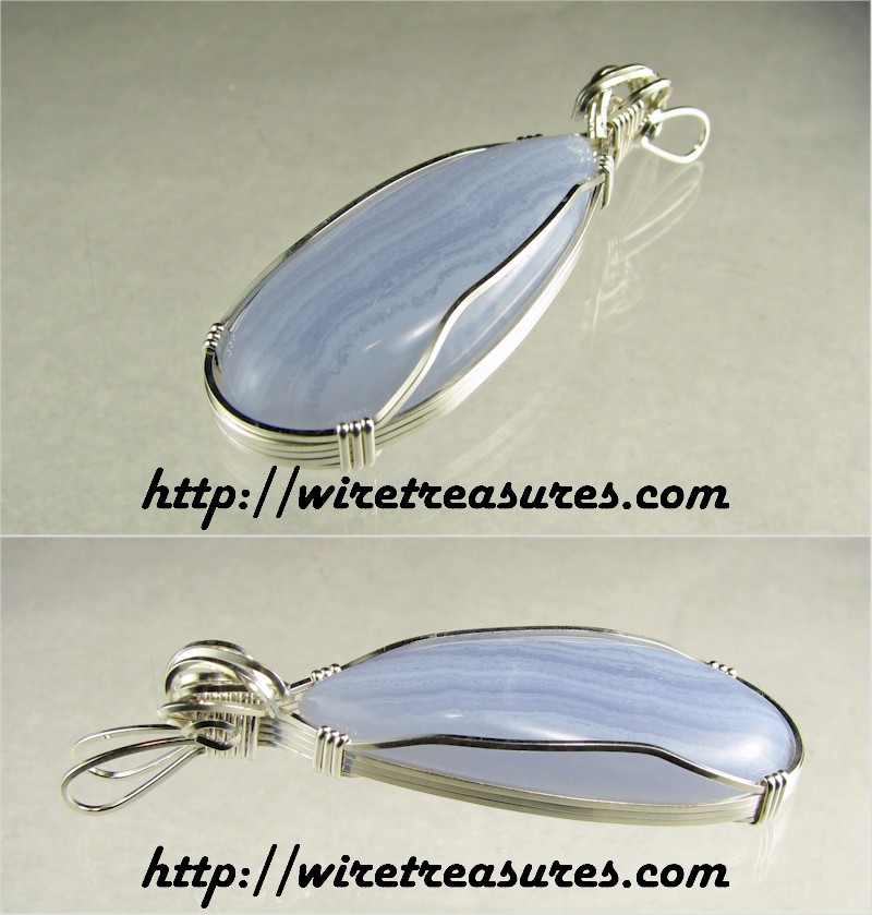 Blue Lace Agate Pendant