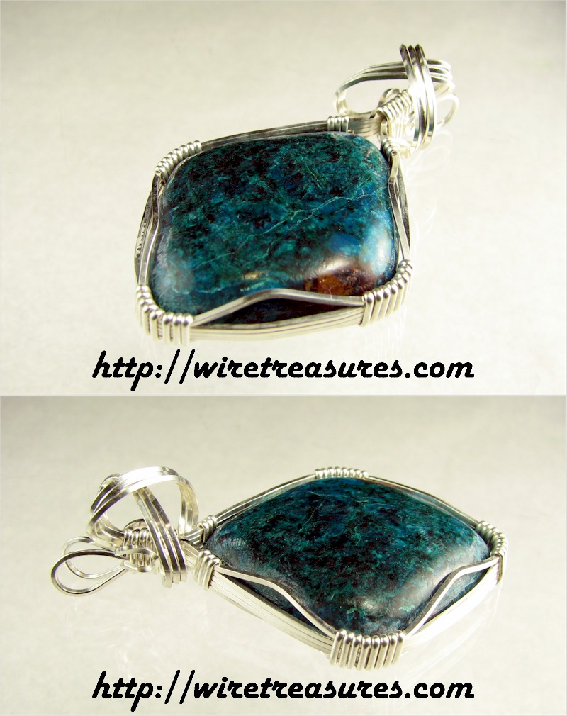 Chrysocolla & Azurite Pendant