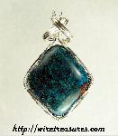 Chrysocolla & Azurite Pendant