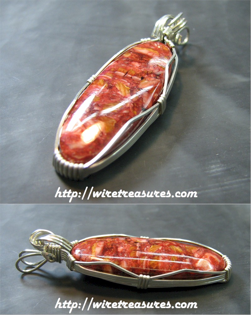 Red Rhyolite Pendant