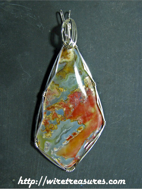 Rainbow Ridge Agate Pendant