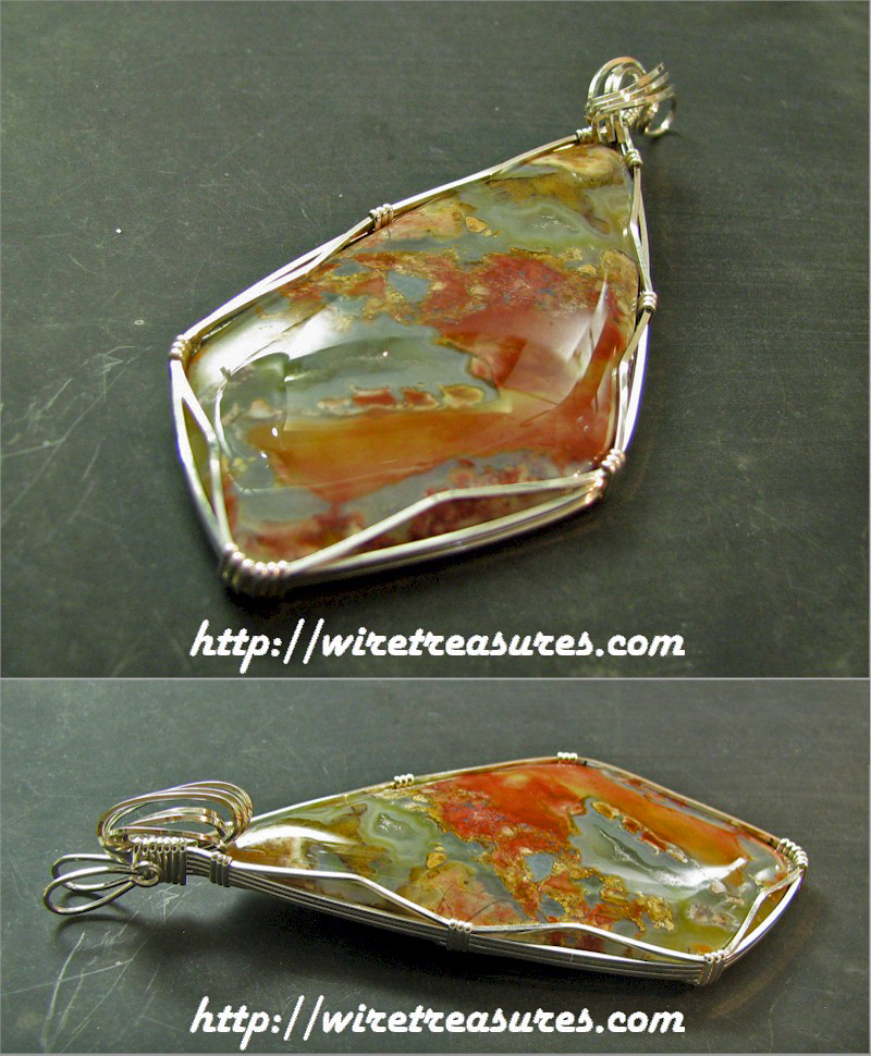 Rainbow Ridge Agate Pendant