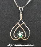May Birthstone Pendant with Emerald CZ